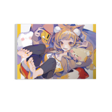 【特別価格】多田野きつね特別展_ぽん豆° ファブリックパネル（A4）