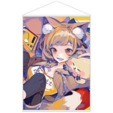 【特別価格】多田野きつね特別展_ぽん豆° タペストリー（B1）