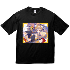 多田野きつね特別展_ぽん豆° ビッグシルエットTシャツ