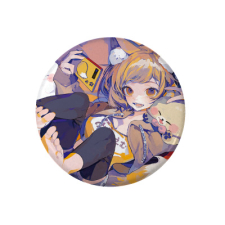 【特別価格】多田野きつね特別展_ぽん豆° 缶バッジ丸形安全ピン