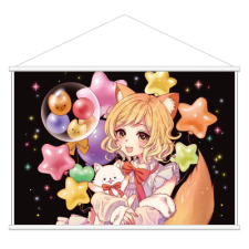 【特別価格】多田野きつね特別展_ユウイナミ タペストリー（B2）