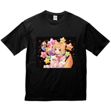 多田野きつね特別展_ユウイナミ ビッグシルエットTシャツ