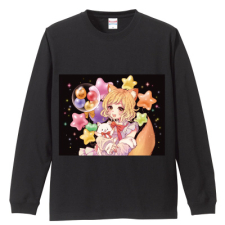 多田野きつね特別展_ユウイナミ 長袖Tシャツ