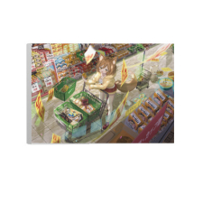 【特別価格】多田野きつね特別展_しな ファブリックパネル（A4）