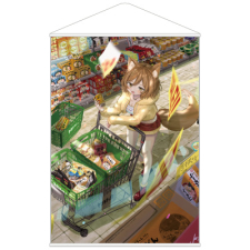 【特別価格】多田野きつね特別展_しな タペストリー（B1）