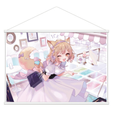 【特別価格】多田野きつね特別展_さく之輔 タペストリー（B2）