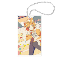 多田野きつね特別展_てんてこ キーホルダー（名刺型）