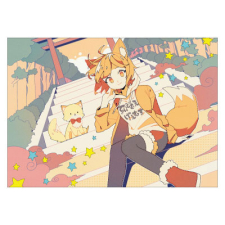 【特別価格】多田野きつね特別展_てんてこ 光沢紙ポスター（A3）