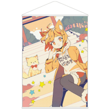 【特別価格】多田野きつね特別展_てんてこ タペストリー（B1）