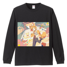 多田野きつね特別展_てんてこ 長袖Tシャツ