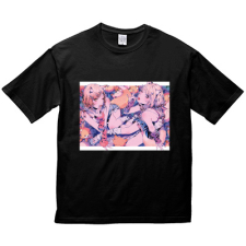 多田野きつね特別展_万年喪服 ビッグシルエットTシャツ