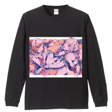 多田野きつね特別展_万年喪服 長袖Tシャツ