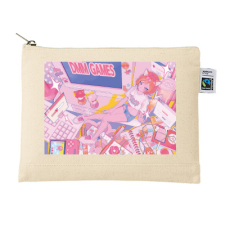 【特別価格】多田野きつね特別展_noco.  キャンバスフラットポーチ（M）