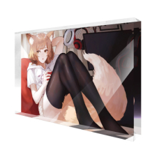 【特別価格】多田野きつね特別展_カオミン アクリルブロック （長方形）
