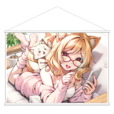 【特別価格】多田野きつね特別展_久保田 正輝 タペストリー（B2）