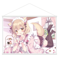 【特別価格】多田野きつね特別展_あづみ一樹 タペストリー（B2）