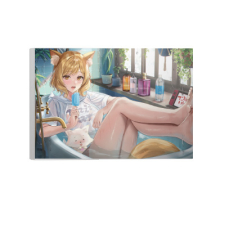 【特別価格】多田野きつね特別展_さかむけ ファブリックパネル（A4）