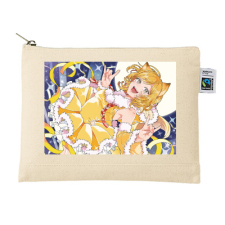 【特別価格】多田野きつね特別展_PONKO  キャンバスフラットポーチ（M）