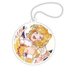 【特別価格】多田野きつね特別展_PONKO キーホルダー（丸）