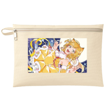 【特別価格】多田野きつね特別展_PONKO フラットポーチ（M）