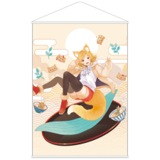 【特別価格】多田野きつね特別展_mokaffe タペストリー（B1）