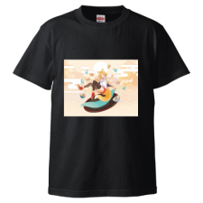 多田野きつね特別展_mokaffe Tシャツ