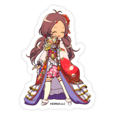 華姫ミニキャラ ステッカー