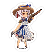 御南姫（夏私服）ミニキャラ ステッカー