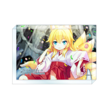 九尾狐（満腹満悦） アクリルブロック （長方形）