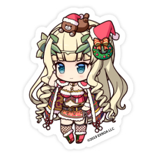 メロン（クリスマス）ミニキャラ ステッカー