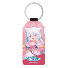 ねこまた 合皮キーホルダー（台形）