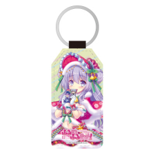 コムラサキ（クリスマス） 合皮キーホルダー（台形）