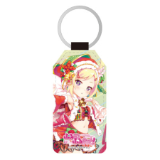 ラズベリー（クリスマス） 合皮キーホルダー（台形）