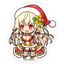 アメイシャ（クリスマス）ミニキャラ ステッカー