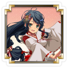 鶴姫（正月） ステッカー