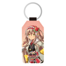 佐久間信盛（正月）ver.神化 合皮キーホルダー（台形）