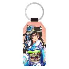 上杉謙信（正月） 合皮キーホルダー（台形）