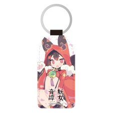 狛狐・玉 合皮キーホルダー（台形）