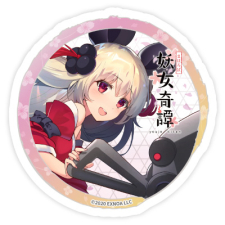 黒髪切 ステッカー