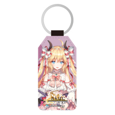 クウェス・イクウェル 合皮キーホルダー（台形）