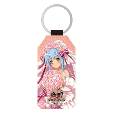 毛利隆元（花嫁）ver.進化 合皮キーホルダー（台形）