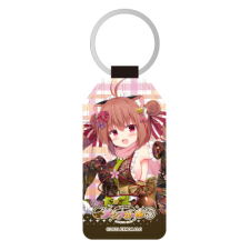 チャガマ（妖怪薬師） 合皮キーホルダー（台形）