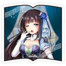 眠り姫シフォン ステッカー