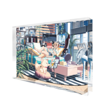 【特別価格】多田野きつね特別展_Edoya Inu8 アクリルブロック （長方形）