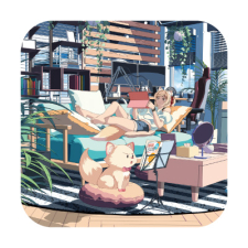 【特別価格】多田野きつね特別展_Edoya Inu8 ミニハンカチタオル