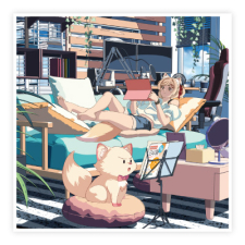 【特別価格】多田野きつね特別展_Edoya Inu8 ステッカー