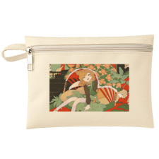 【特別価格】多田野きつね特別展_たそやマロ フラットポーチ（S）