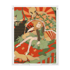 【特別価格】多田野きつね特別展_たそやマロ スクエアミラー（M）