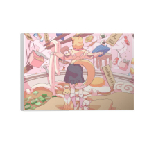【特別価格】多田野きつね特別展_のり恋 ファブリックパネル（A4）