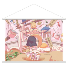 【特別価格】多田野きつね特別展_のり恋 タペストリー（B2）